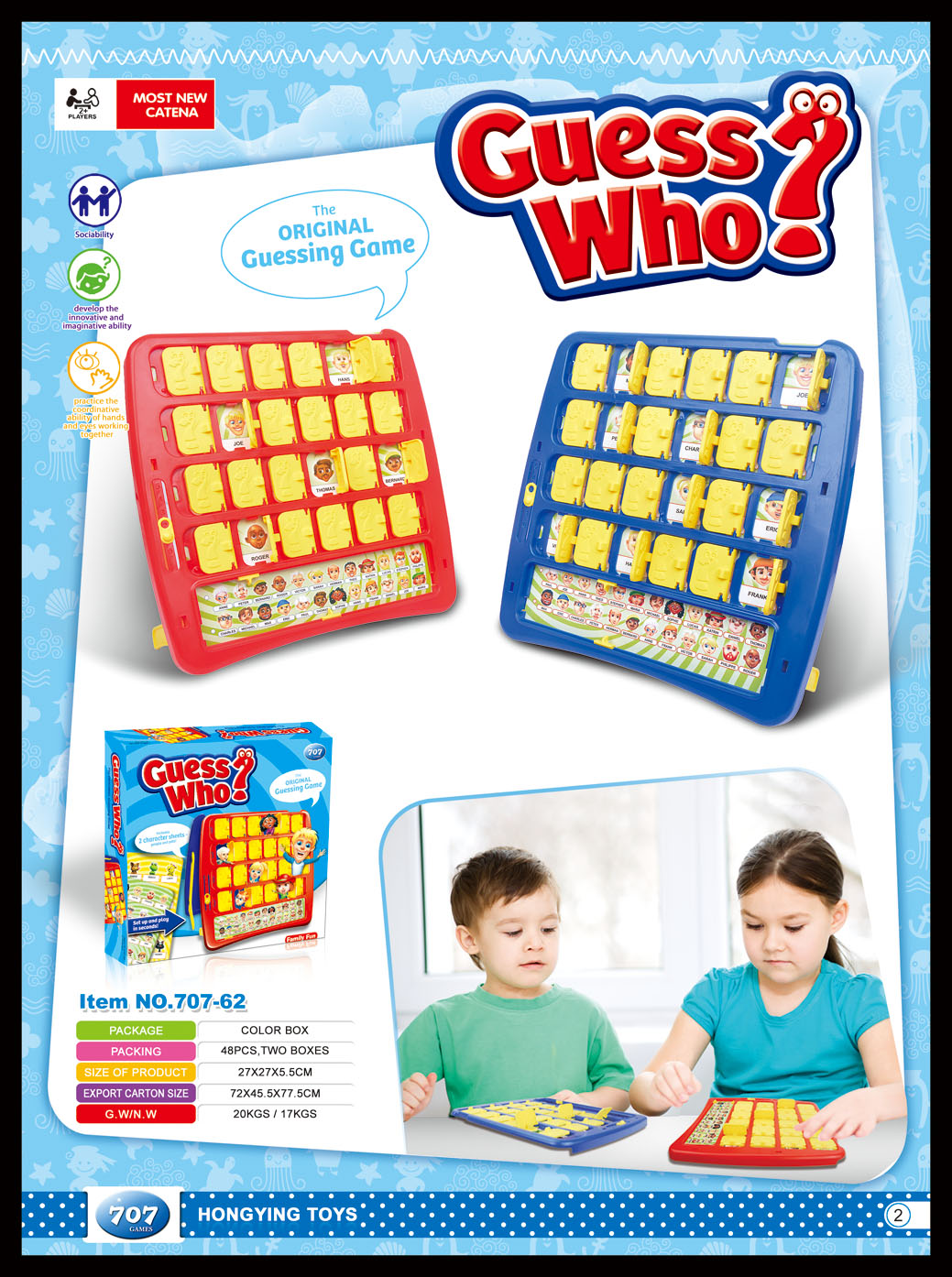 Flash Sale GUESS WHO anak-anak Desktop karakter permainan mainan