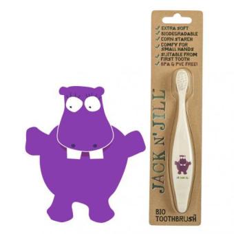 Jack N Jill Bio Kids Toothbrush (Sikat Gigi) - Hippo Maret 2019 - 2 Jack n Jill Bio Kids Toothbrush (Sikat Gigi) - Hippo - 2