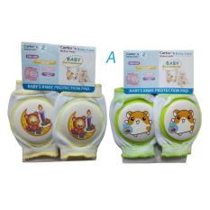 YBC 1 Pasang Bantalan Lutut Bayi Katun Anak Anti Slip Merangkak Aman Pelindung Penghangat Kaki Abu