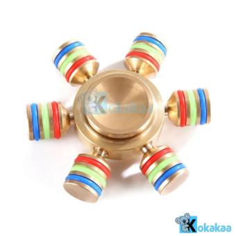 Gambar Kokakaa Fidget Hand Spinner Premium Gold Color 2,5 inch Anti Stress Toy Adhd Autism Therapy