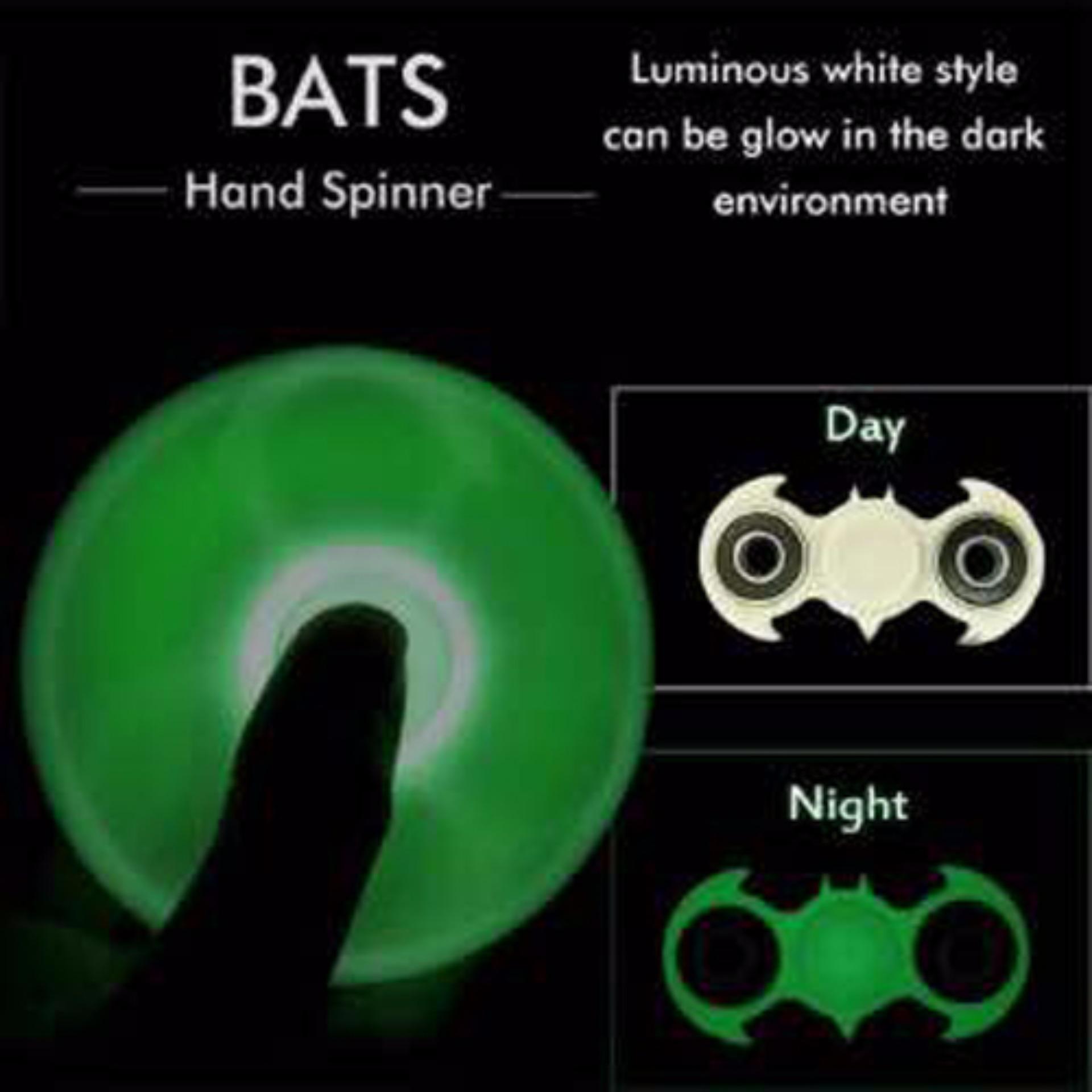... Lucky Glow In The Dark Fidget Spinner Hand Spinner Hand Toys Focus Games Mainan Spiner