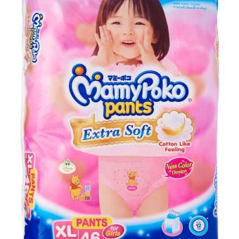 Mamypoko Pants Extra Soft XL Girl 46 Popok Celana