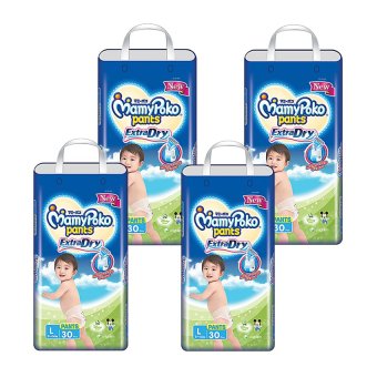 Mamypoko Popok Pants Extra Dry - L 30 Karton isi 4