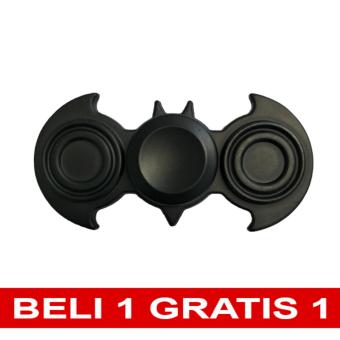Gambar Metallic Black Bat Fidget Spinner Beli 1 Gratis 1