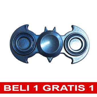 Gambar Metallic Blue Bat Fidget Spinner Beli 1 Gratis 1