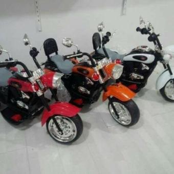 Motor mainan aki harley orange