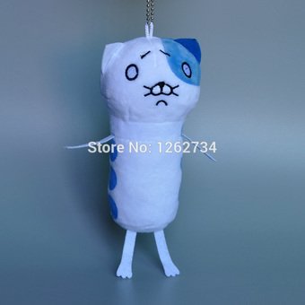 Pengiriman Gratis 10/Lot Bahan Kering Adik Perempuan Sad Cat Plush Doll Soft Keychain Toy 7 \