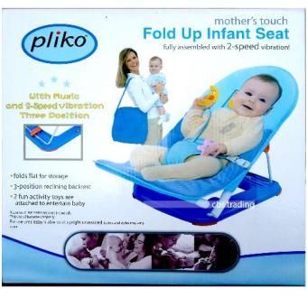  Pliko  Fold Up Infant Seat With Music and 2 Speed Soothing 