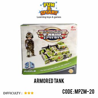 Gambar Puzzle Super 3D Armored Tank   Mainan Edukatif   MPZM 20
