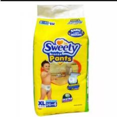 Sweety Bronze Pants Popok Bayi dan Anak Unisex Diapers Tipe Celana Size XL - 26 + 4 Pcs