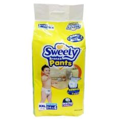 Sweety Bronze Pants Popok Bayi dan Anak Unisex Diapers Tipe Celana Size XXL - 24 + 4 Pcs