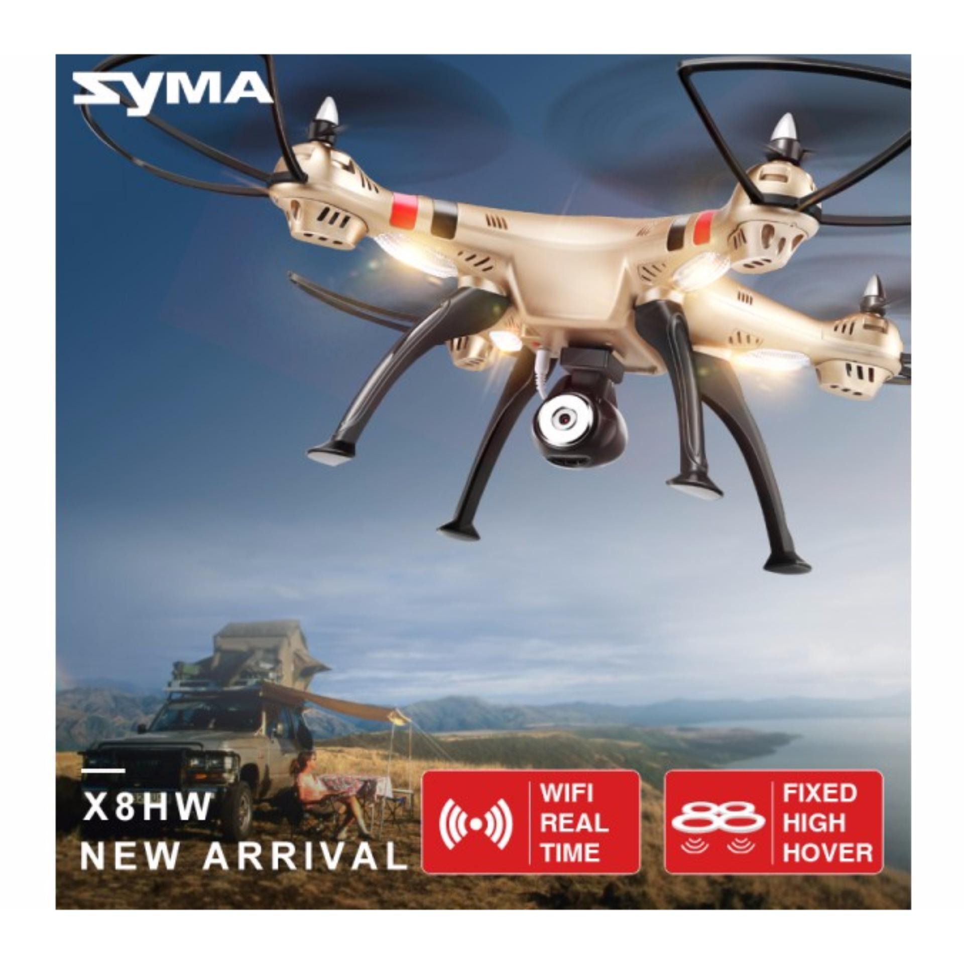 SYMA X8HW FPV RC Drone with WiFi HD 2MP Camera Real-time .