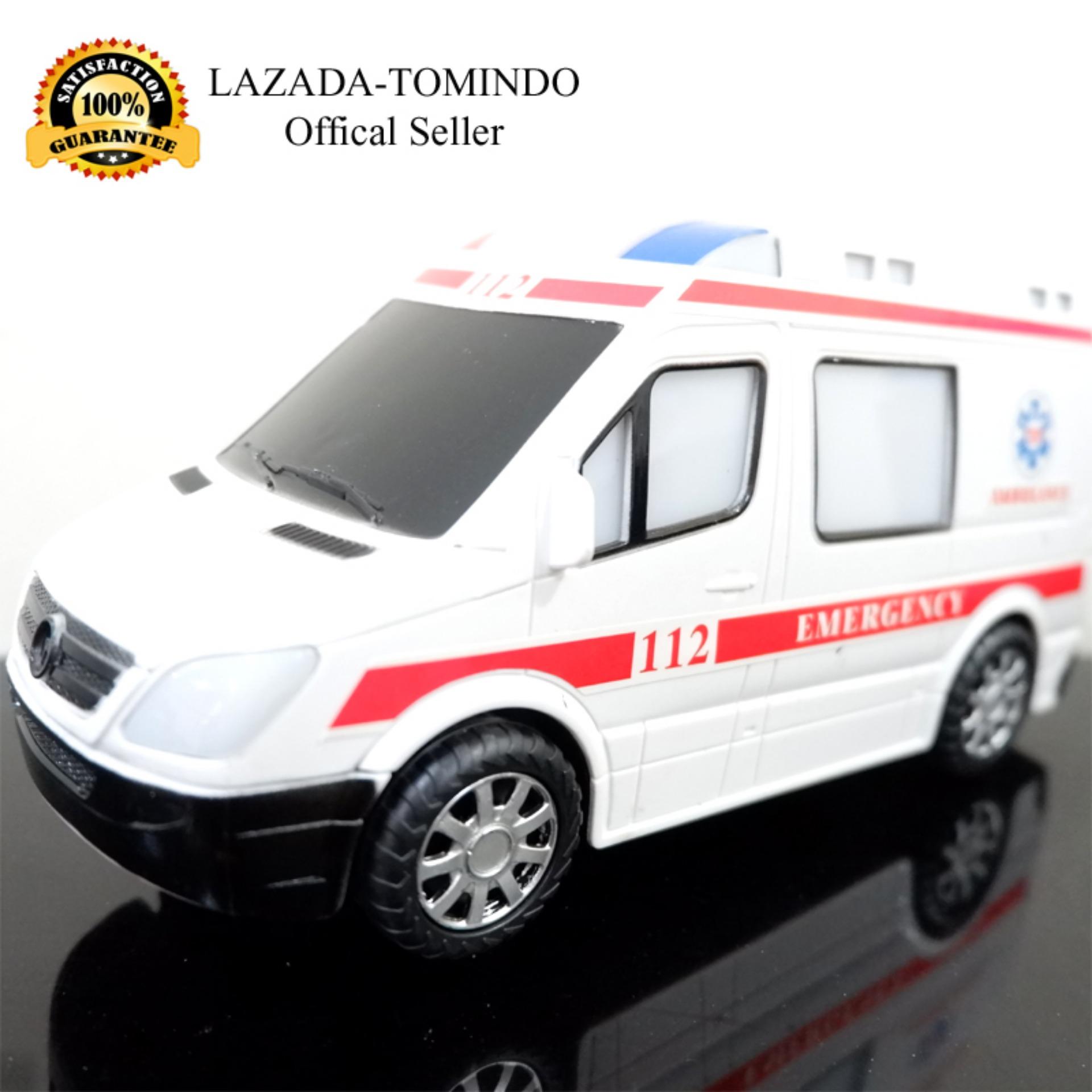 Tomindo Toys Mainan Anak City Rescue Mobil Mobilan Ambulance