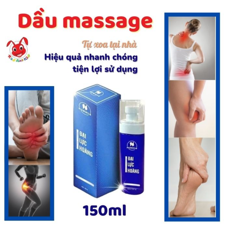 Dầu xoa bóp Đại Lực Hoàng 150ml và 120ml- dầu chùa linh phong- tự xoa tại nhà - Kiến Lửa