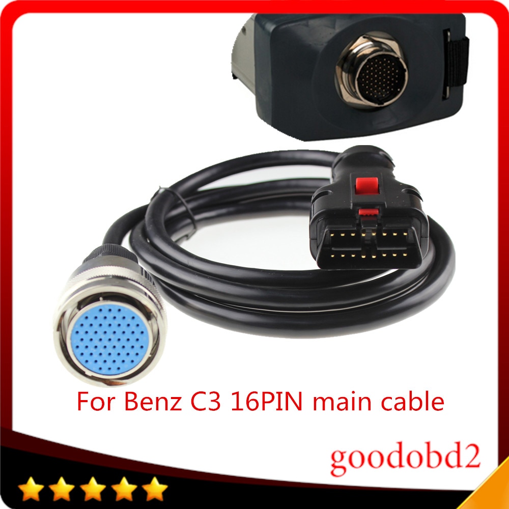 For Benz MB Star C3 OBD2 16PIN Cable OBD II 16 Pin Connect Mian Test Cable