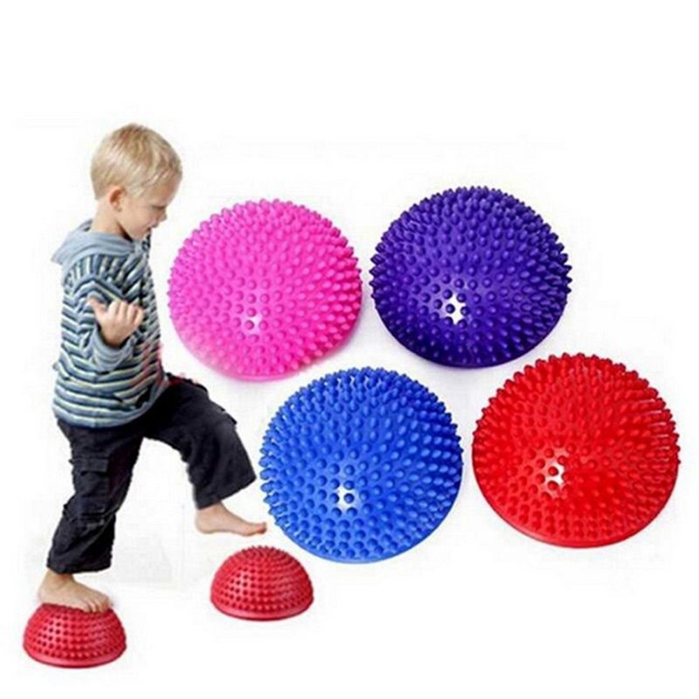 PENTU ปั๊ม Sensory ครึ่งนวด Integration อุปกรณ์ออกกำลังกายเด็กของเล่นแบบทรงตัว Hemisphere ที่เหยียบเท้าลูกบอลโยคะ