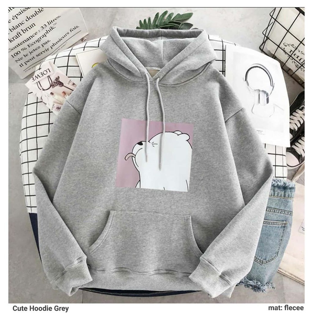 Sweater Wanita Terbaru 2023 CUTE HOODIE SWEATER FLEECE BO Sweater Wanita Simple Lucu Korean Style Lazada Indonesia