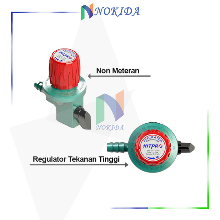 Jual Nokida Regulator Kompor Gas Hitpro Tekanan Tinggi Tanpa Meteran [hpp8bgb] / Kepala Gas
