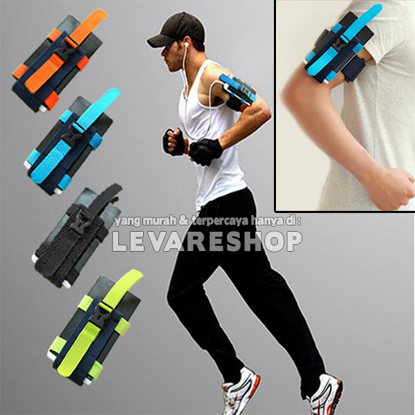 Arm Band Holder HP di Lengan Tangan untuk Jogging Lari Running