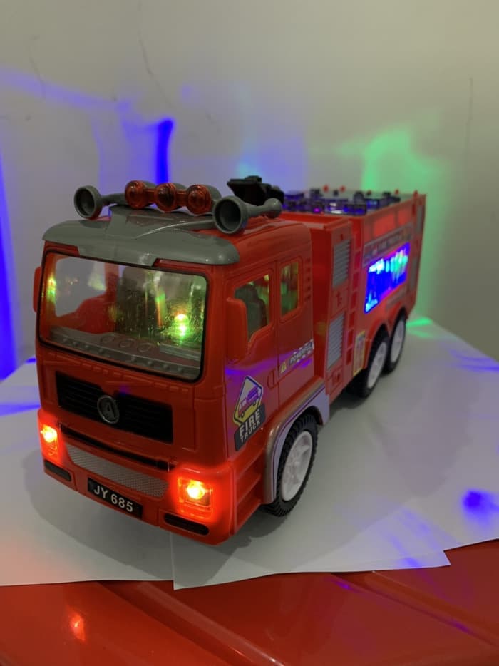 Mainan Mobil Pemadam Kebakaran Fire Truck Bump Go Anak Edukatif Bonus Batrai Lazada Indonesia