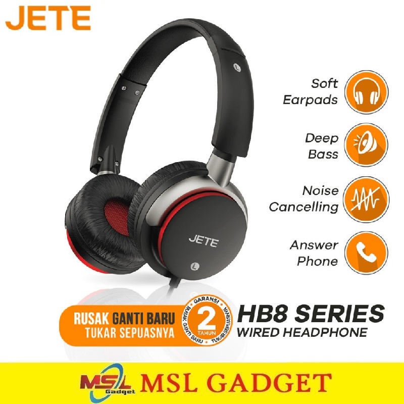 Jete HB8 Headset Headphone Bando Stereo 