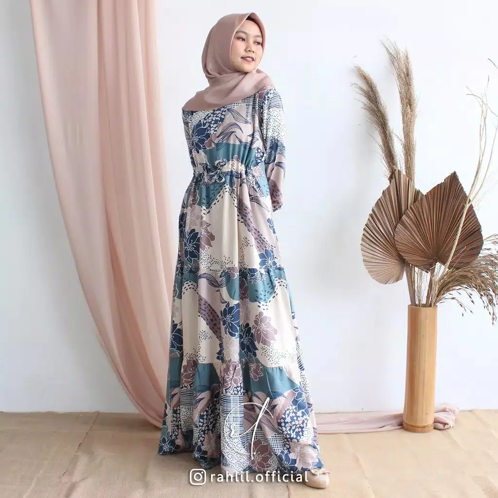 Ellma Dress Gamis Bahan Adem Murah Premium Lazada Indonesia