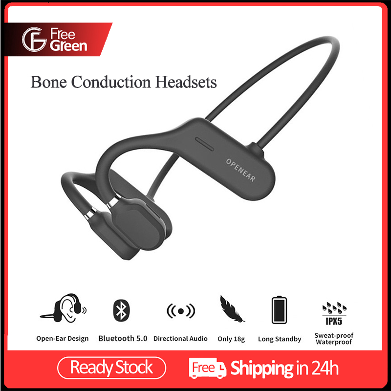 Tai Nghe Truyền Âm Qua Xương  IPX6 Không Dây Bluetooth 5.0 Tai Nghe Trong Tai Thể Thao Chống Nước Nhẹ FreeGreen - INTL