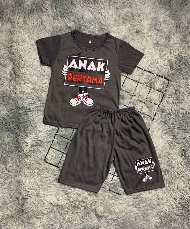 BAYAR DITEMPAT / COD / SETELAN KAOS ANAK PERTAMA 1-6TH / SETELAN ANAK / KAOS OBLONG /