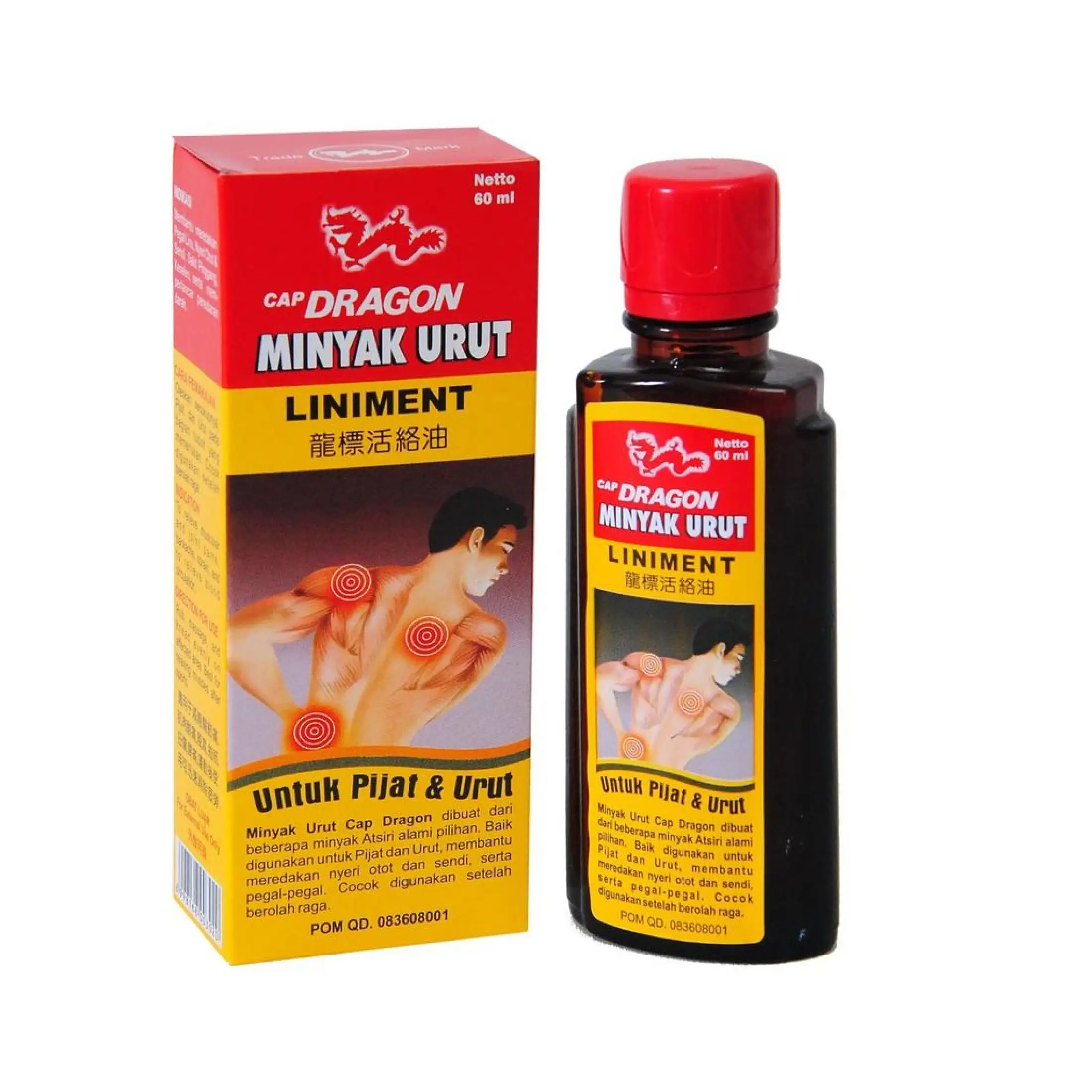 Minyak Pijat Urut Cap Dragon Aromaterapi 60 Ml Minyak Liniment Minyak Urut Minyak Pijat Minyak Gosok Minyak Urut Herbal Minyak Oles Minyak Urut Aromatherapy