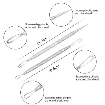 Abody 7pcs Blackhead Tool Acne Clip Facial Comedone Needle Set Facial Pimple Tweezer Stainless Steel Blemish Extractor - Intl Pebruari 2019 - 4 Abody 7pcs Blackhead Tool Acne Clip Facial Comedone Needle Set Facial Pimple Tweezer Stainless Steel Blemish Extractor - intl - 4