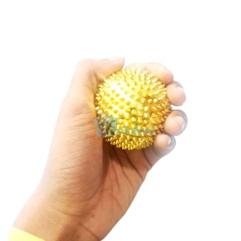 Gambar Alat Pijit Terapi Kesehatan Tangan Magnet Bola Duri Mini   Gold