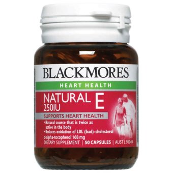 Gambar Blackmores Natural Vitamin E 250IU Isi 50 Capsules Untk JantungSehat