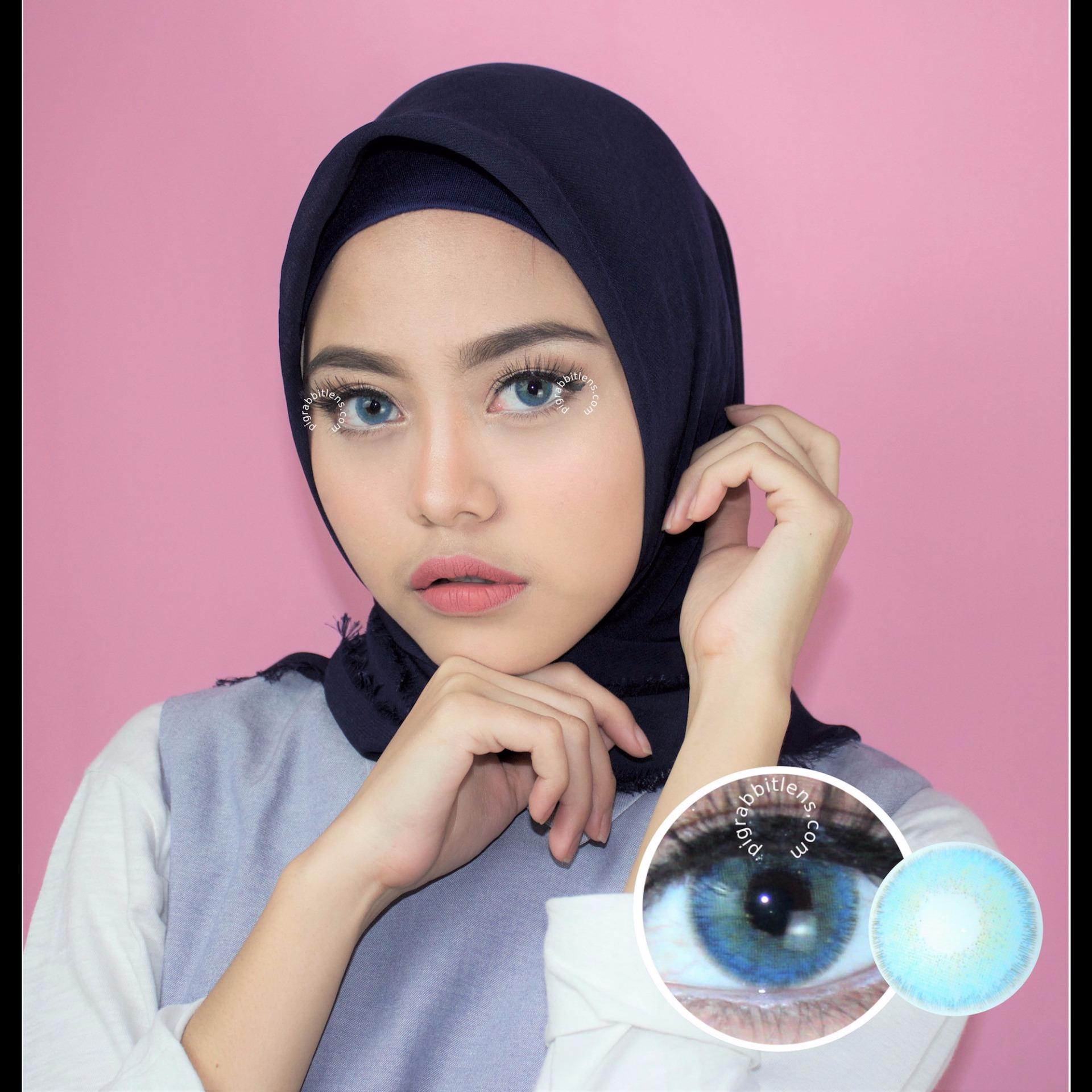 ... Dreamcolor1 Nobluk Blue Softlens Minus 2 75 Gratis Lenscase