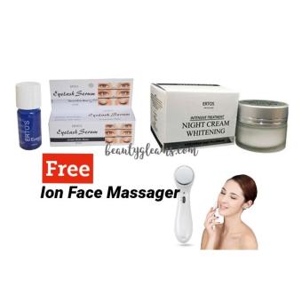 Gambar Ertos Eyelash serum   Night Cream Whitening   Free Ion Massager