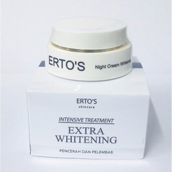Gambar ERTOS Night Cream Whitening pencerah dan pelembab