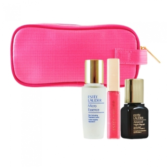 Gambar Estee Lauder Limited Edition Global Anti Aging Set + Cosmetics Bag