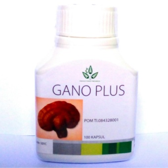 Gambar GANO PLUS   EKSTRAK GANODERMA   LINGZHI   REISHI 100 Kapsul   OBAT HERBAL PENYAKIT KRONIS