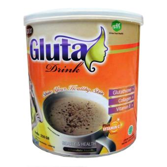 Gambar Gluta Drink Susu Nutrisi Pelangsing Dan Kecantikan Kulit Rasa Coklat Original   250gr