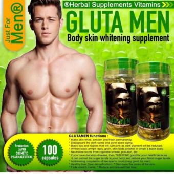 Gambar Glutamen Original Suplemen Pemutih Kulit Herbal Alami isi 100 butir