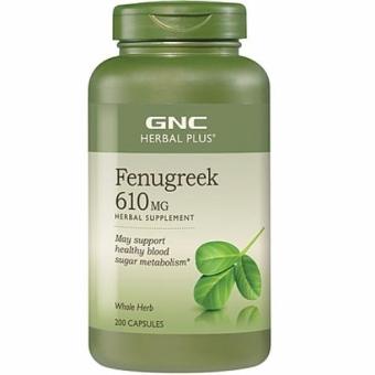 Gambar GNC Herbal Plus Fenugreek 610 mg   200 Kapsul
