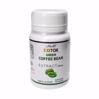 Gambar Green Coffee Bean Hendel Exitox Extract 500Mg Pelangsing Alami   30 kapsul