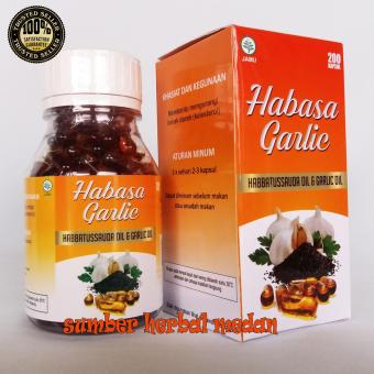 Gambar Habasa Garlic Habbatussauda Oil   Garlic Oil   200Capsule