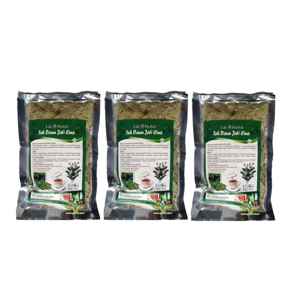 Flash Sale HOKI COD - Teh Peluntur Lemak Daun Jati Cina Teh Pelangsing - 3 Pcs