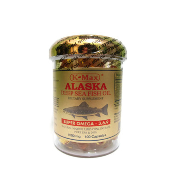 Gambar K Max Alaska Omega 3 6 9 Deep Sea Fish Oil 100 s   Minyak IkanGold, Suplemen Jantung, Kolesterol, Darah Tinggi