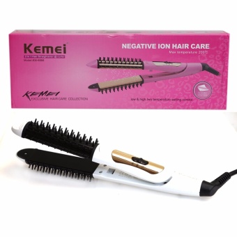 Gambar Kemei Catok Rambut 2 in 1 KM 6866 PUTIH Merk: Kemei Kategori: Beauty