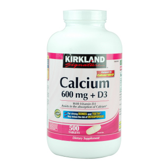 Gambar Kirkland Signature Calcium 600 mg + D3   500 Tablets