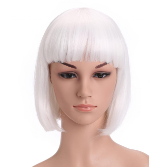 Harga Wanita Pendek Dan Datar  Lurus Bang Bob  Rambut  Wig 