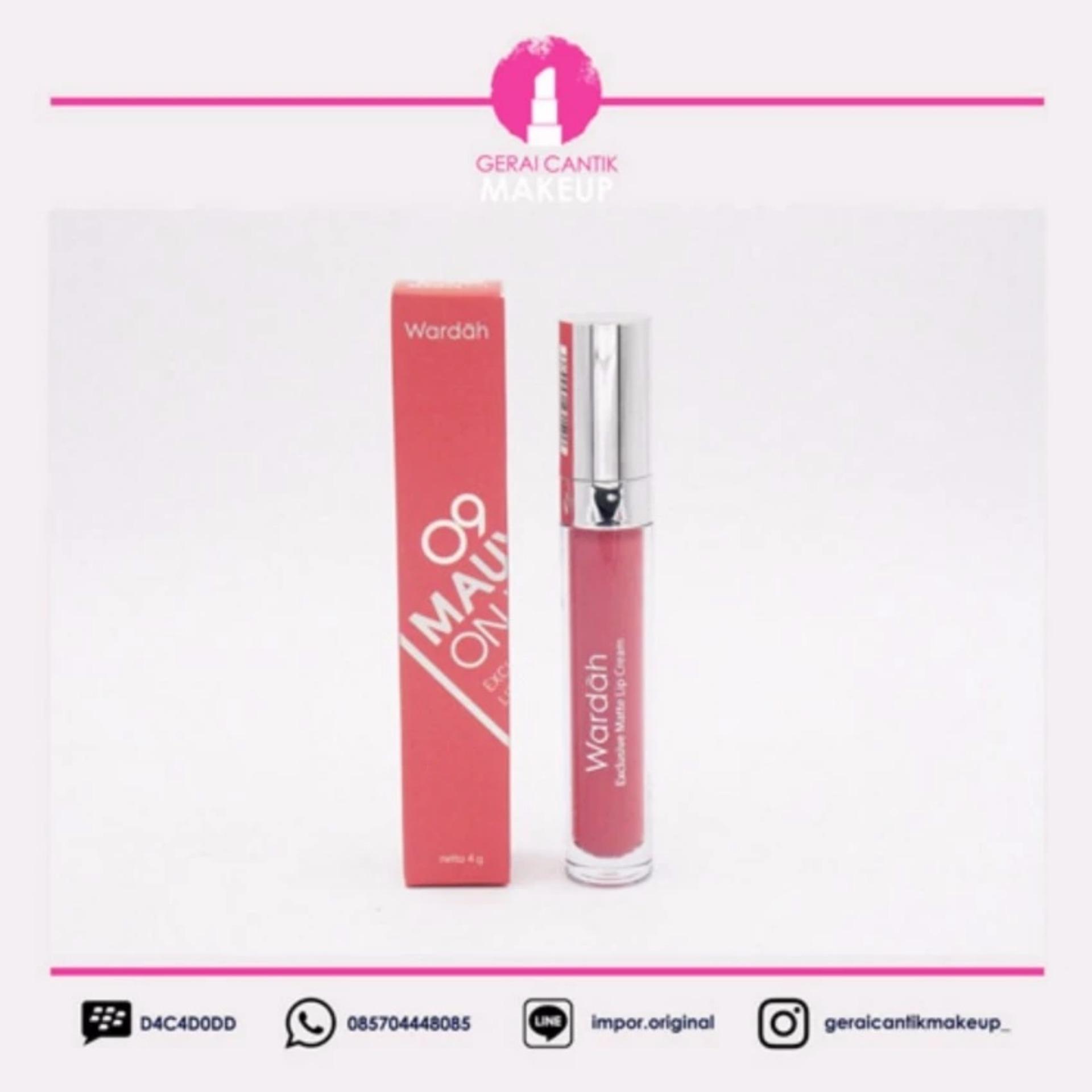 Wardah Exclusive Matte Lip Cream 06 Feeling Red 04 Gr5 Daftar Flash Sale Lipstik Wardah Lipcream Wardah Exclusive Matte Mauve