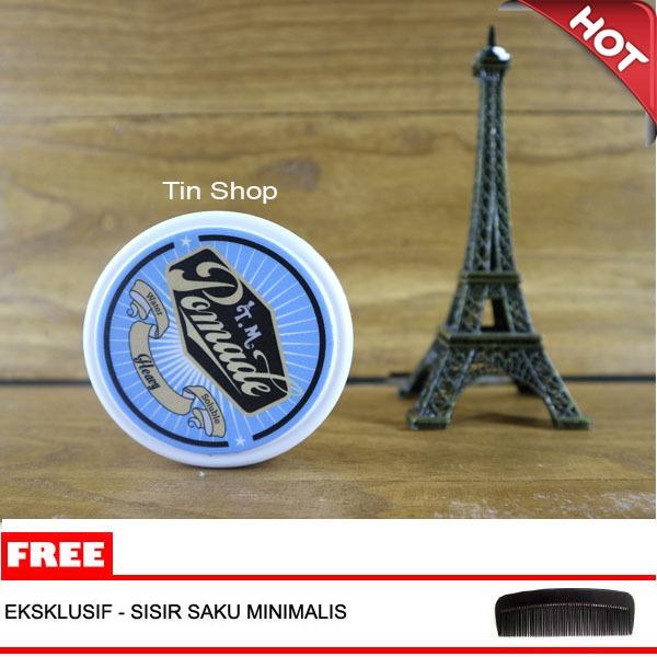 Minyak Rambut TM Pomade Water Based Heavy Strong Bubble Gum Permen Karet Biru 60 Gram FREE Comb Minyak Rambut TM Pomade Water Based Heavy Strong Bubble Gum Permen Karet Biru 60 Gram FREE Comb