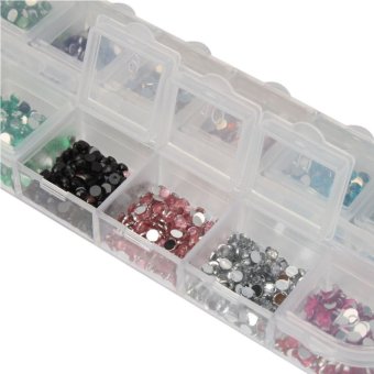 Moonar 3000 Buah Nail Art Berlian Imitasi 2 Mm Putaran Dimante Permata 12warnd Dengan Pinset Alat Januari 2019 - 5 Moonar 3000 buah Nail Art berlian imitasi 2 mm putaran Dimante Permata 12warnd dengan pinset alat - 5